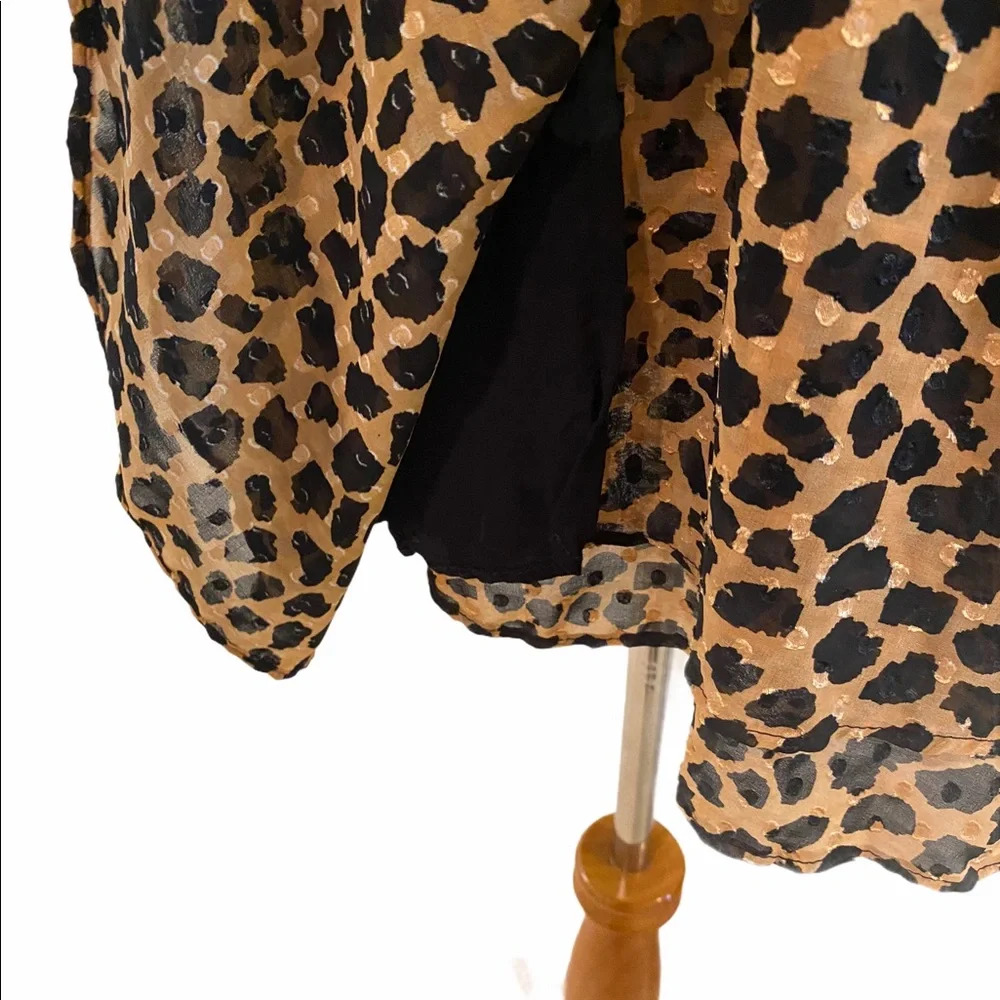 Free People Frenchie Leopard Print Wrap Dress - Picture 11 of 15